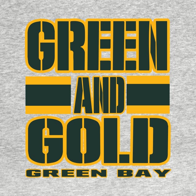 Green Bay LYFE Green and Gold GB True Football Colors! by OffesniveLine